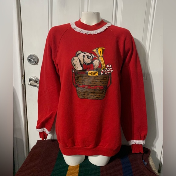 90s Christmas ugly sweater sizeXL. - Picture 1 of 7